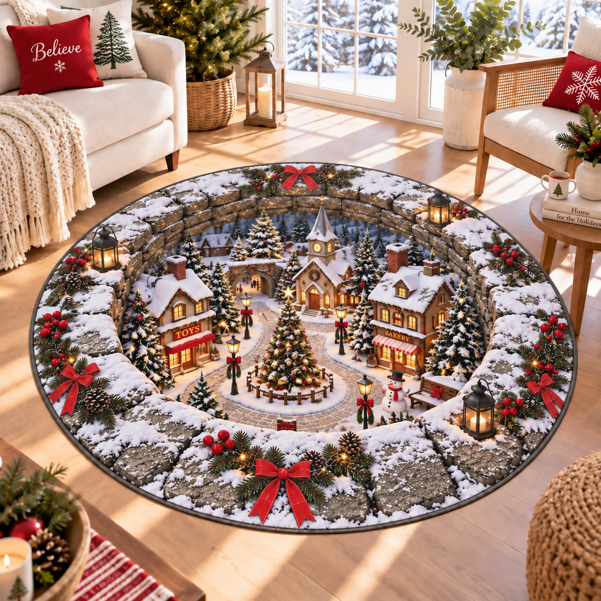 Christmas Village Rug