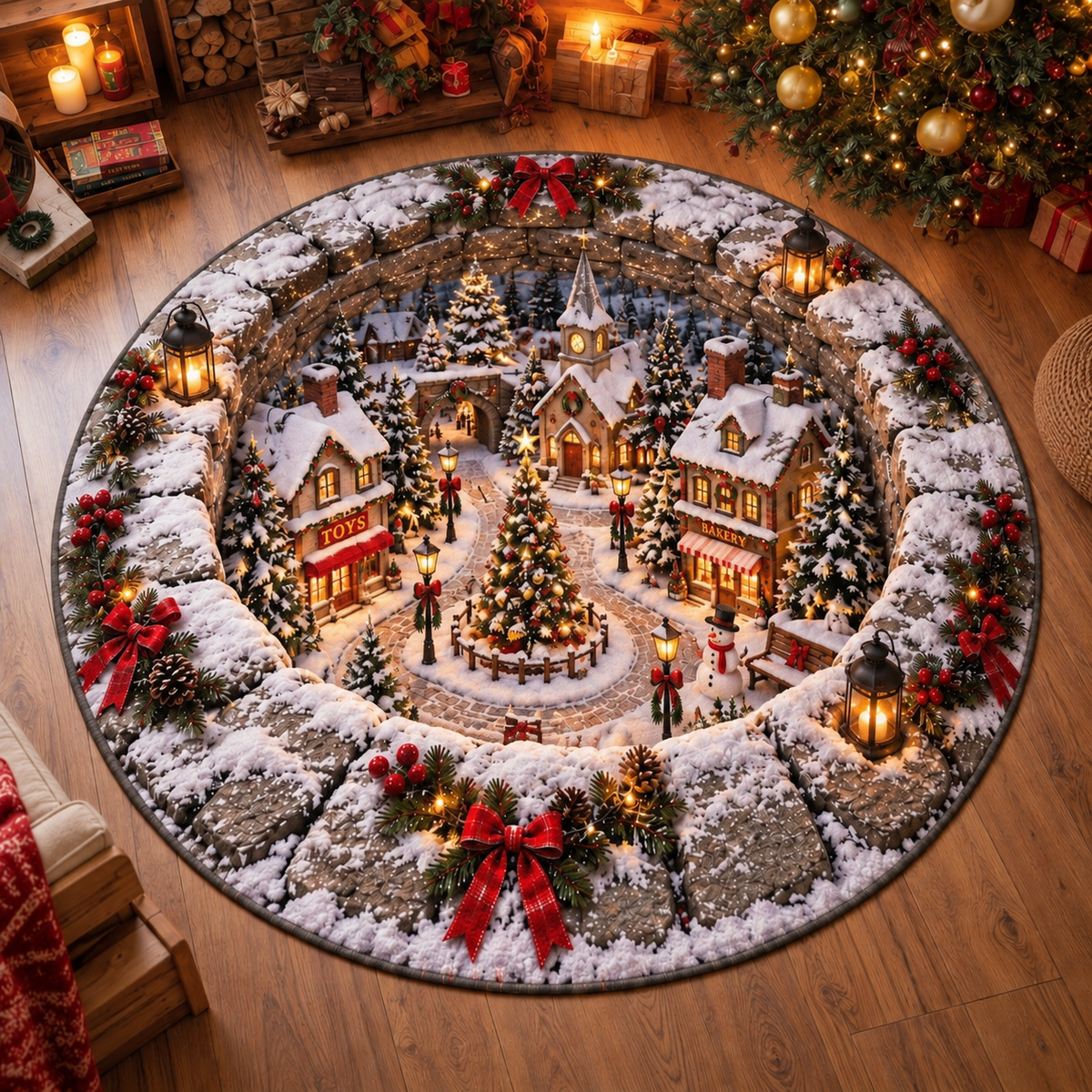 Christmas Village Rug