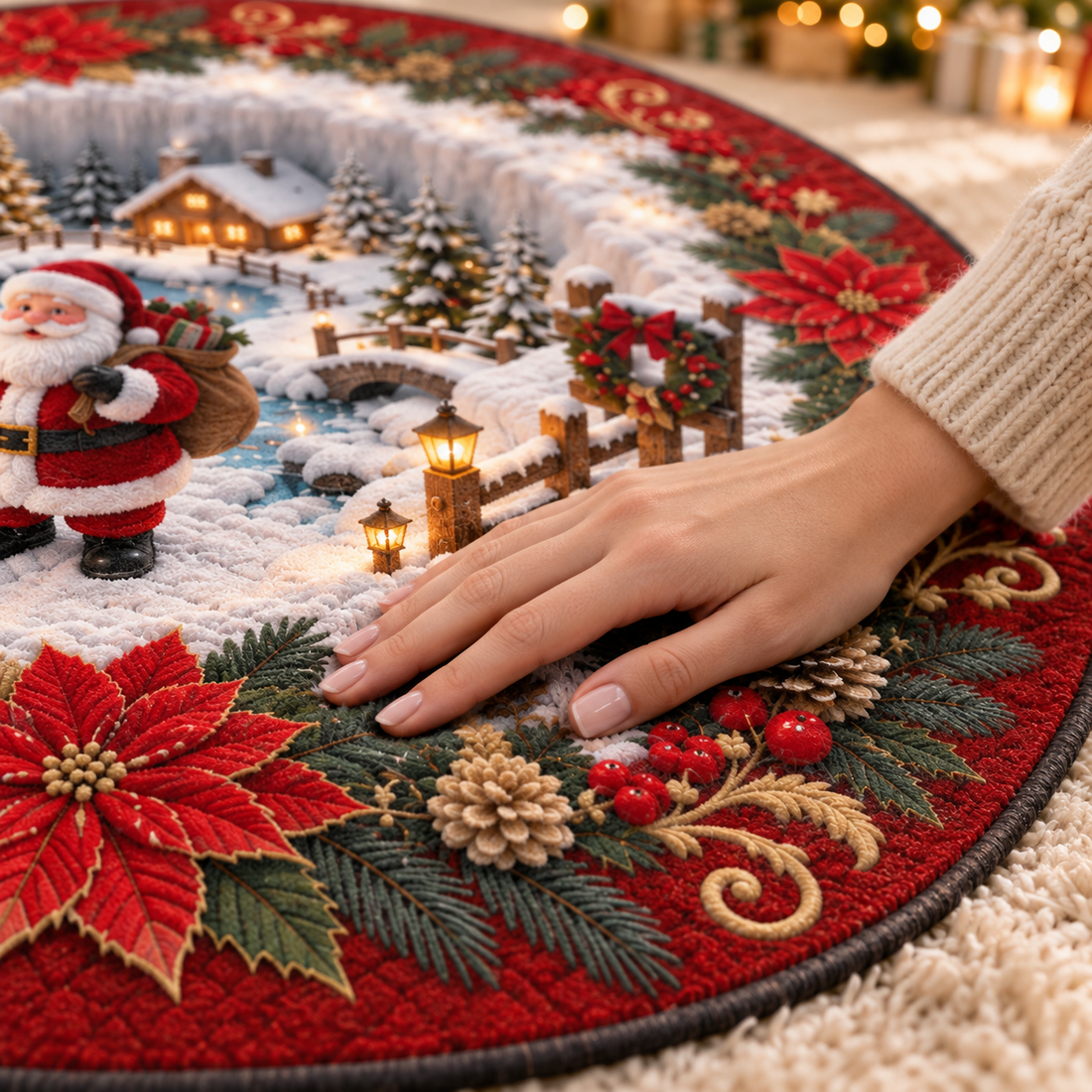 Santa's Winter Wonderland Rug