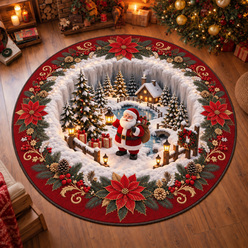 Santa's Winter Wonderland Rug