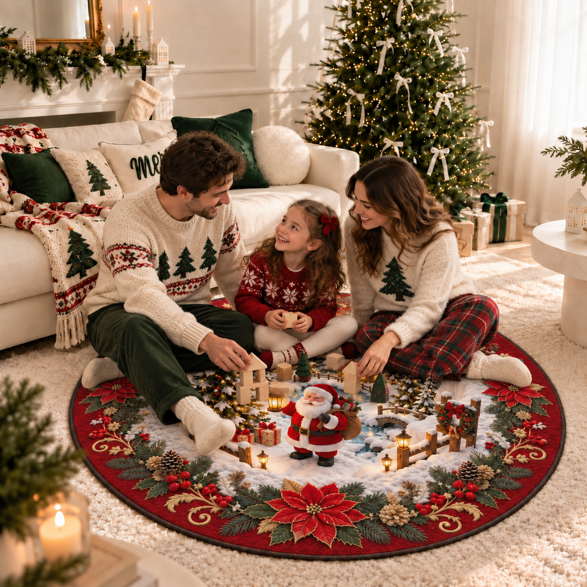 Santa's Winter Wonderland Rug