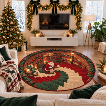 Santa's Secret Library Rug