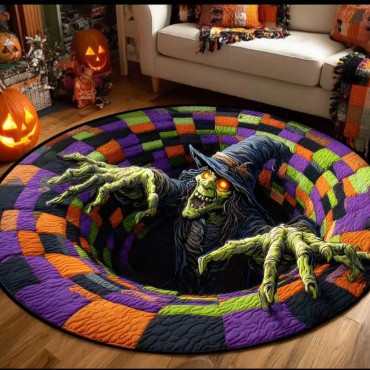 3D Christmas Vortex Rug