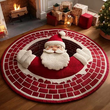 3D Christmas Vortex Rug