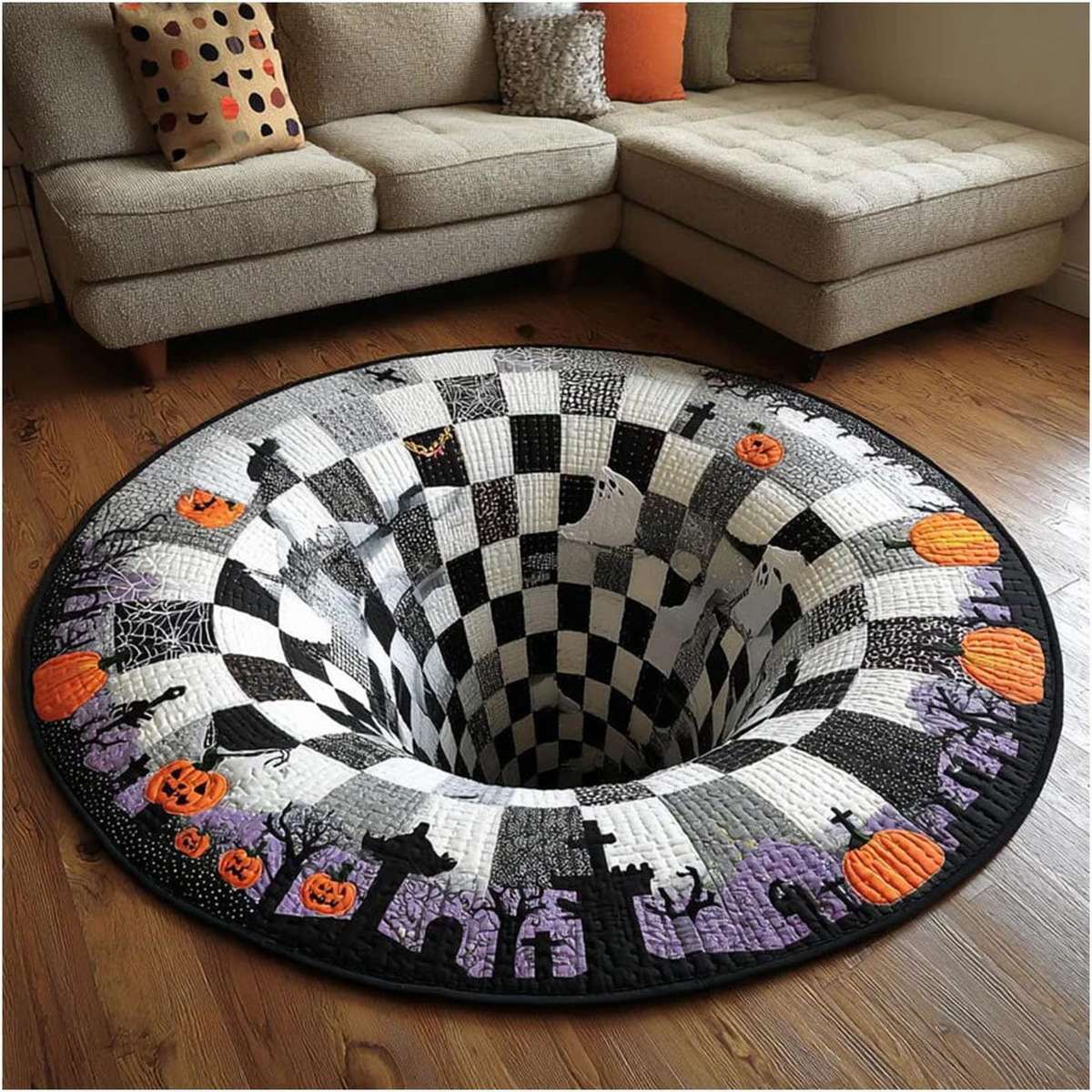 3D Christmas Vortex Rug