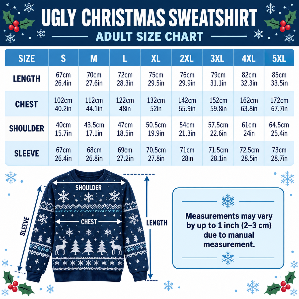 Funny Christmas Candy Cane Ugly Sweater – Festive Adult Holiday Party Pullover